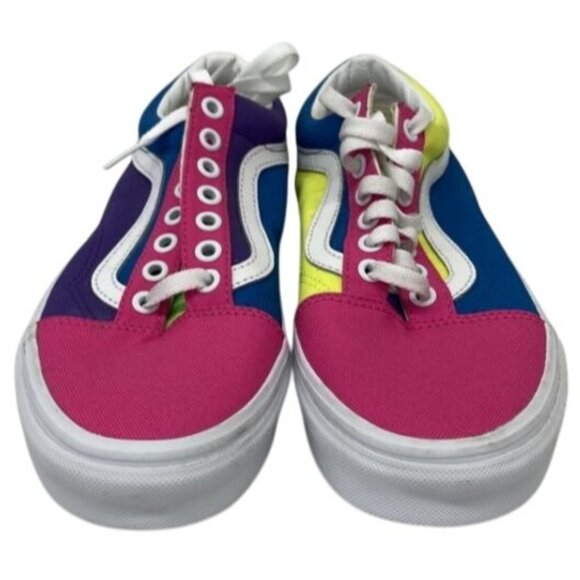 Vans Old Skool Multicolor Canvas Sneakers Men 6.5 - Picture 1 of 5